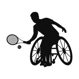 Wheelchair Tennis - Male | Classic | Silhouette | v1