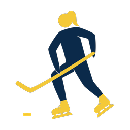 Ice Hockey Player - Female | Strike | 2 Colored | v1