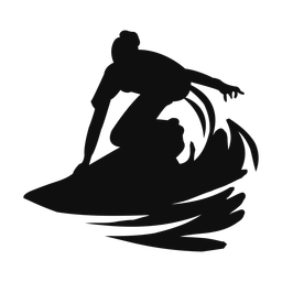 Surfing - Female | Classic | Silhouette | v3