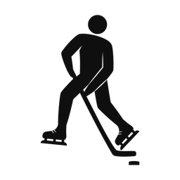 Ice Hockey Player - Male | Strike | Silhouette | v1