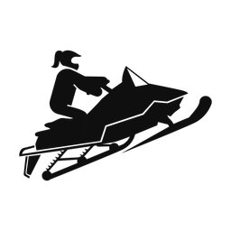 Snowmobile Racing - Female | Round | Silhouette | v1