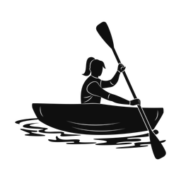 Kayak Racing - Female | Promax | Silhouette | v2