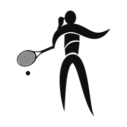Tennis - Female | Motion | Silhouette | v3