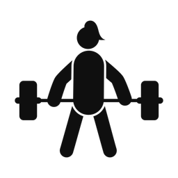 Power Lifter - Female | Round | Silhouette | v1