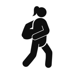 Rugby - Female | Round | Silhouette | v4