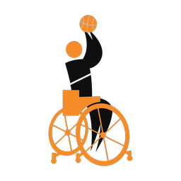 Wheelchair Basketball - Male | Motion | 2 Colored | v1