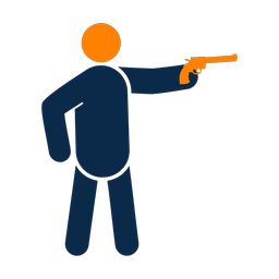 Pistol Shooting - Male | Round | 2 Colored | v1
