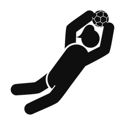 Soccer Goalie - Female | Round | Silhouette | v2