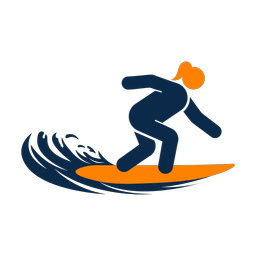 Surfing - Female | Round | 2 Colored | v4