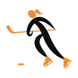 Ice Hockey Player - Female | Motion | 2 Colored | v2