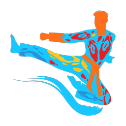 Karate - Male | Splash | Colorful | v4