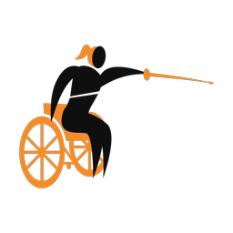 Wheelchair Fencing - Female | Motion | 2 Colored | v1