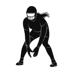 American Football Lineman - Female | Promax | Silhouette | v1