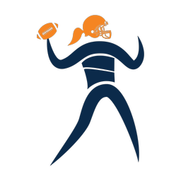 American Football Quarterback - Female | Motion | 2 Colored | v1