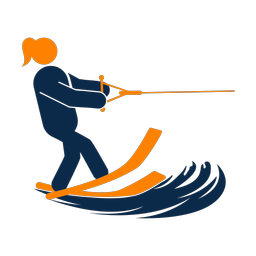 Waterskiing - Female | Round | 2 Colored | v1