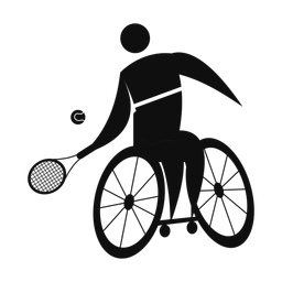 Wheelchair Tennis - Male | Motion | Silhouette | v1