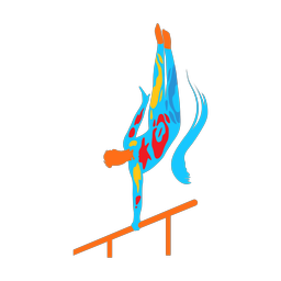 Horizontal Bar - Male | Splash | Colorful | v3