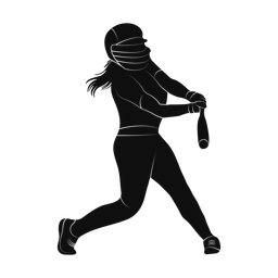 Softball Batter - Female | Promax | Silhouette | v2