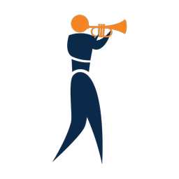 Marching Trumpet Player - Male | Motion | 2 Colored | v1