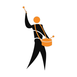 Marching Side Drummer - Male | Motion | 2 Colored | v1