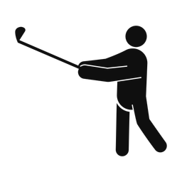 Golf - Male | Round | Silhouette | v4