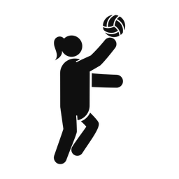 Volleyball - Female | Round | Silhouette | v3