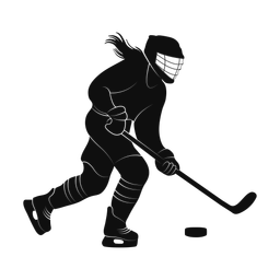 Ice Hockey Player - Female | Promax | Silhouette | v1
