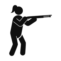 Skeet Shooting - Female | Round | Silhouette | v1