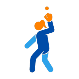 Softball Fielder - Female | Round | 3 Colored | v2