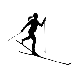 Cross Country Skiing - Female | Classic | Silhouette | v1