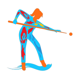 Billiards - Female | Splash | Colorful | v1