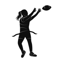 Flag Football Receiver - Female | Promax | Silhouette | v1