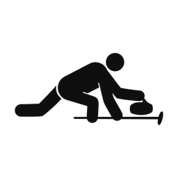 Curling - Male | Round | Silhouette | v2
