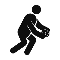 Soccer Goalie - Male | Round | Silhouette | v3