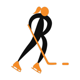 Ice Hockey Player - Female | Motion | 2 Colored | v1