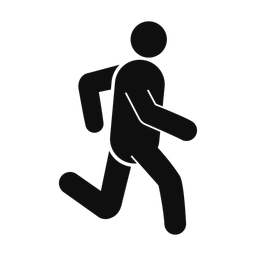 Running - Male | Round | Silhouette | v2