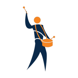 Marching Side Drummer - Male | Motion | 2 Colored | v1