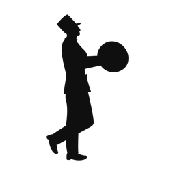 Marching Cymbal Player - Male | Classic | Silhouette | v1