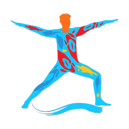 Yoga - Male | Splash | Colorful | v1
