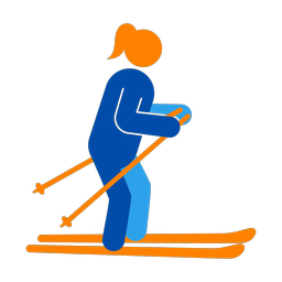 Cross Country Skiing - Female | Round | 3 Colored | v1