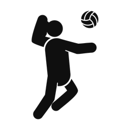 Volleyball - Female | Round | Silhouette | v4