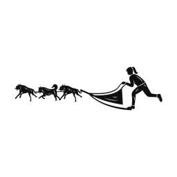 Sled Dog Racing - Female | Promax | Silhouette | v3