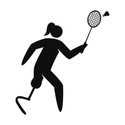 Para Badminton - Female | Strike | Silhouette | v1