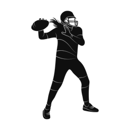 American Football Quarterback - Female | Promax | Silhouette | v1