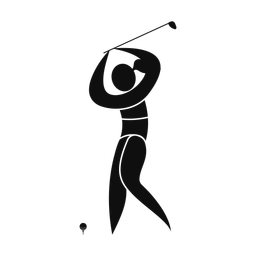 Golf - Female | Motion | Silhouette | v2