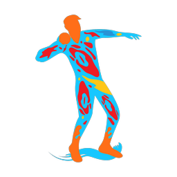 Shotput - Male | Splash | Colorful | v1