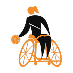 Wheelchair Basketball - Female | Motion | 2 Colored | v1