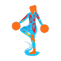Cheerleader - Female | Splash | Colorful | v5