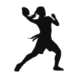 Flag Football Quarterback - Female | Classic | Silhouette | v1