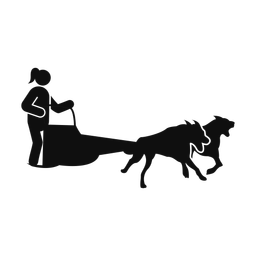 Sled Dog Racing - Female | Round | Silhouette | v3